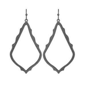 New Kendra Scott Gunmetal Sophee Earrings